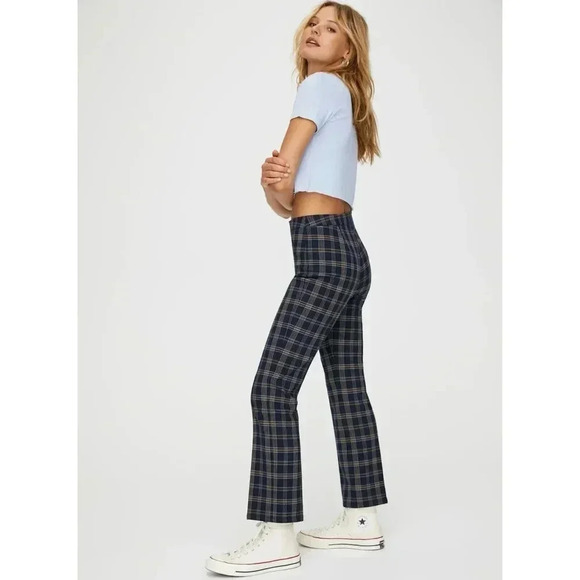 Sunday Best Pants - 2/40 Aritzia Sunday Best Women’s Size US 4 Freshman Plaid Straight Leg Pants